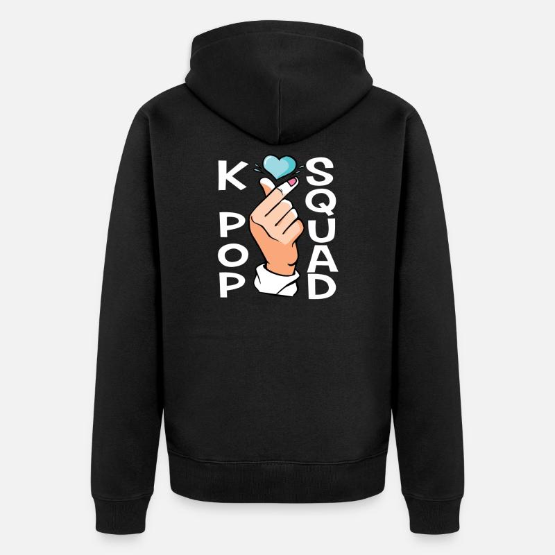 Escouade K-Pop - Veste à capuche bio Premium Unisexe - noir