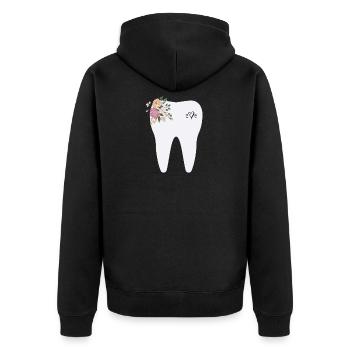 dent - Veste à capuche bio Premium Unisexe - noir - Dos - Nico (187cm)