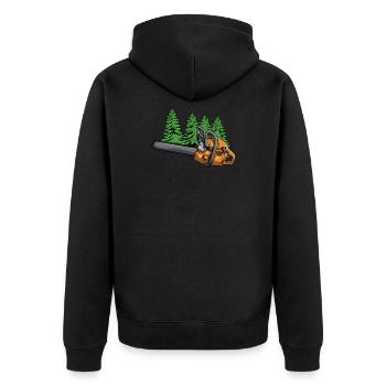 Bûcheron Forester Forester Menuisier - Veste à capuche bio Premium Unisexe - noir - Dos - Nico (187cm)