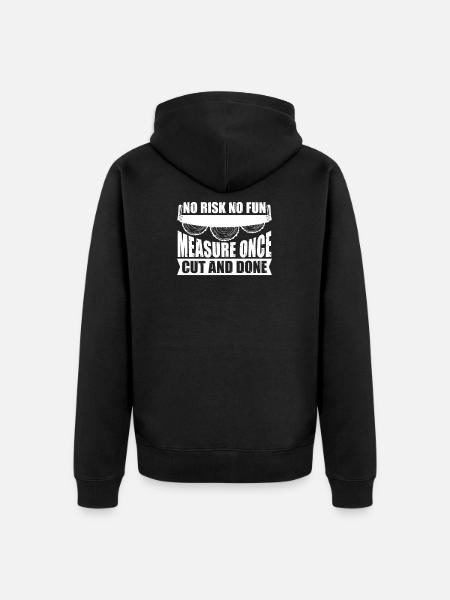 Menuisier menuisier menuisier menuisier - Veste à capuche bio Premium Unisexe - noir