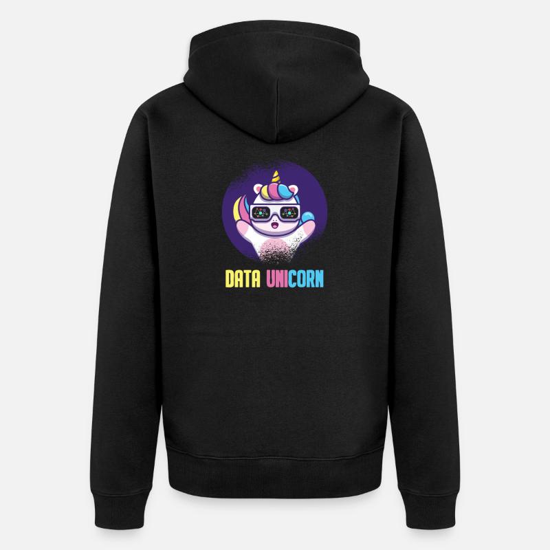 Data Science Analyst Data Scientist - Unisex Premium Organic Zip Hoodie - black