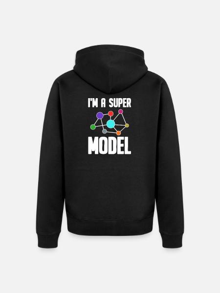 Data Science Analyst Data Scientist - Unisex Premium Bio Zip Hoodie - Schwarz