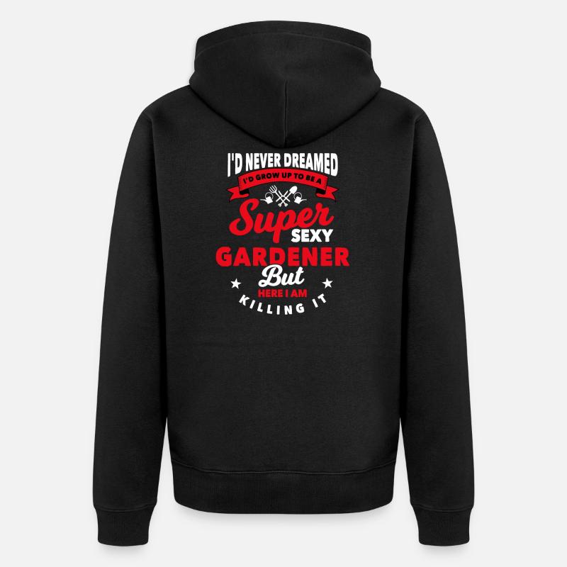 Gärtner - Unisex Premium Bio Zip Hoodie - Schwarz