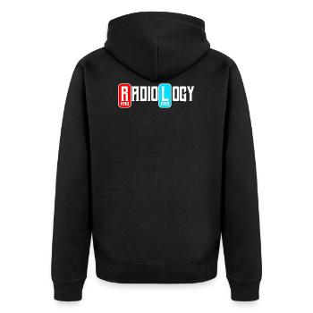 Radiologie - Veste à capuche bio Premium Unisexe - noir - Dos - Nico (187cm)