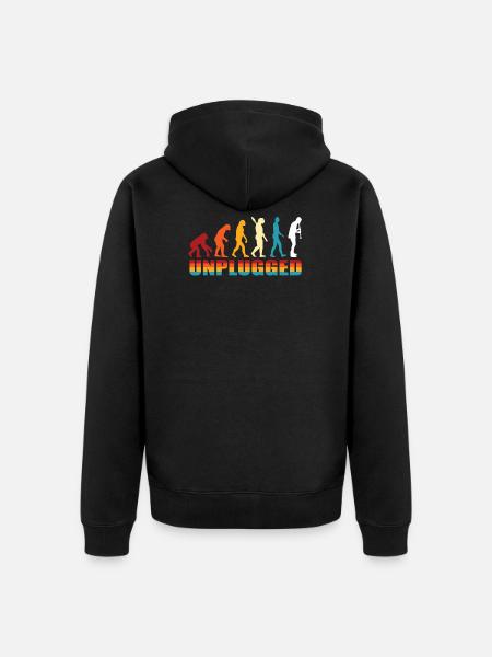 Oboe Evolution - Unisex Premium Organic Zip Hoodie - black