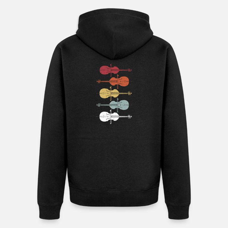 Contrebasse - Veste à capuche bio Premium Unisexe - noir