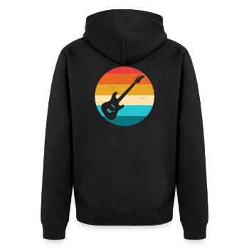 Guitare - Veste à capuche bio Premium Unisexe - noir - Dos - Nico (187cm)