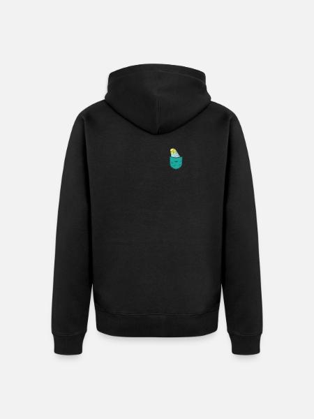 Budgerigar - Unisex Premium Organic Zip Hoodie - black