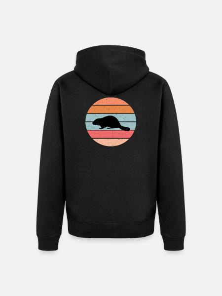 Biber - Unisex Premium Bio Zip Hoodie - Schwarz
