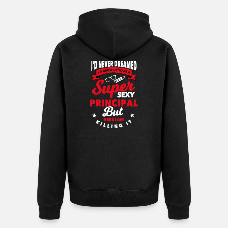 Headmaster Gift - Unisex Premium Organic Zip Hoodie - black