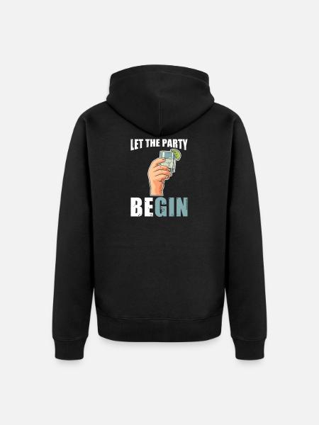 Cocktail - Unisex Premium Organic Zip Hoodie - black