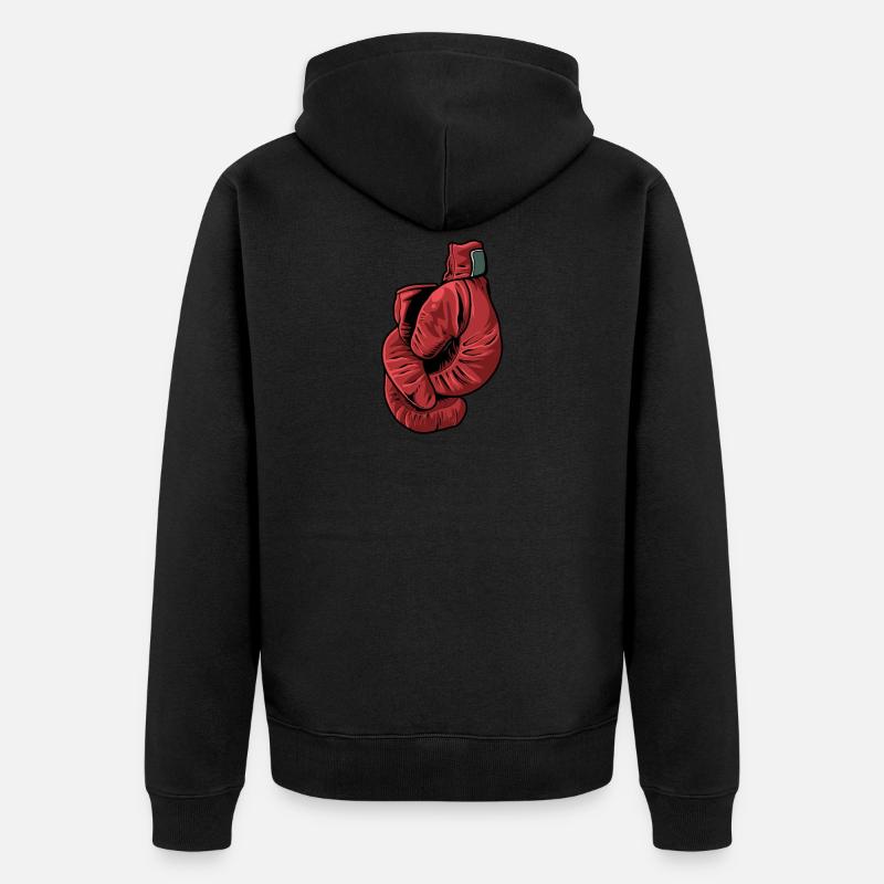Boxe Boxer Boxer Boxer - Veste à capuche bio Premium Unisexe - noir
