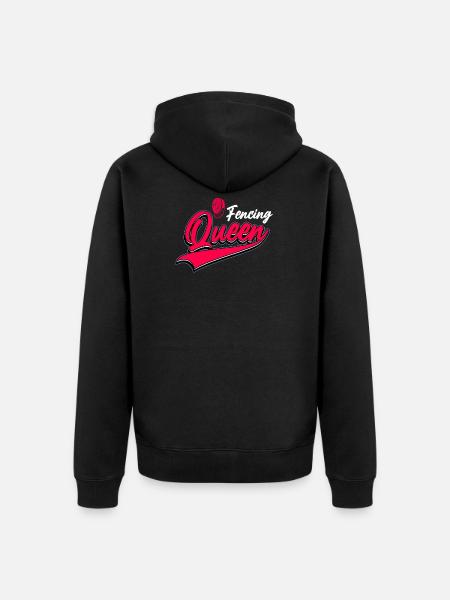 Fencing Fencing Degen - Unisex Premium Organic Zip Hoodie - black