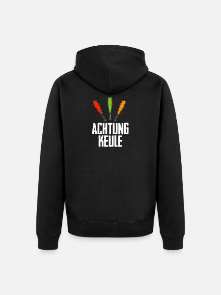Jonglieren Jongleur - Unisex Premium Bio Zip Hoodie - Schwarz