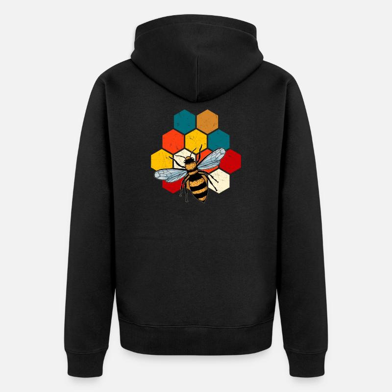 Naïd d’abeille - Veste à capuche bio Premium Unisexe - noir