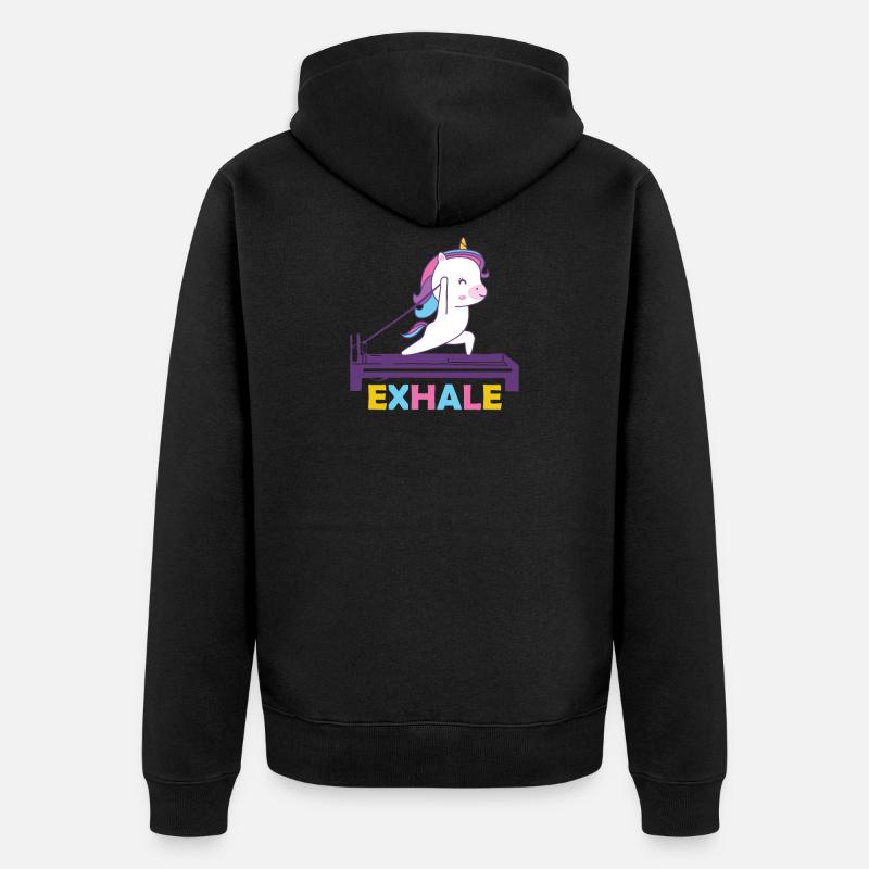 Pilates - Unisex Premium Bio Zip Hoodie - Schwarz