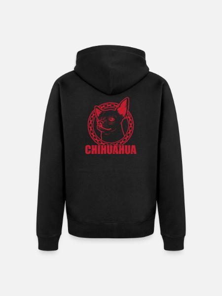 Chihuahua - Unisex Premium Organic Zip Hoodie - black