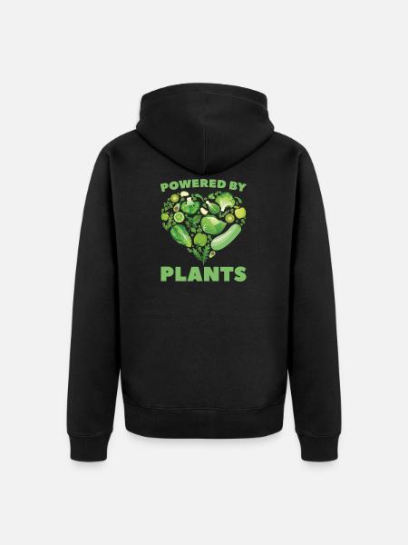 Veggie Vegetables Vegetarian Vegetarian - Unisex Premium Organic Zip Hoodie - black