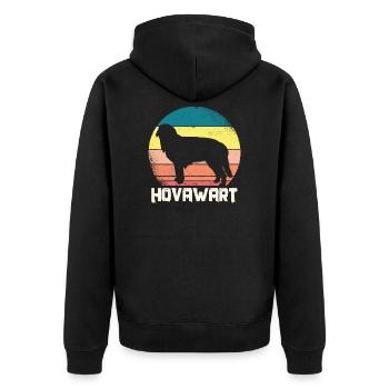 Hovawart chien cadeau - Veste à capuche bio Premium Unisexe - noir - Dos - Nico (187cm)