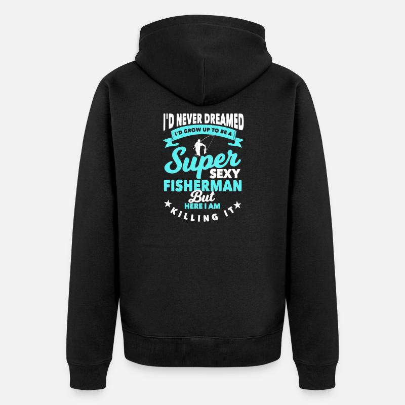 pêcheur - Veste à capuche bio Premium Unisexe - noir