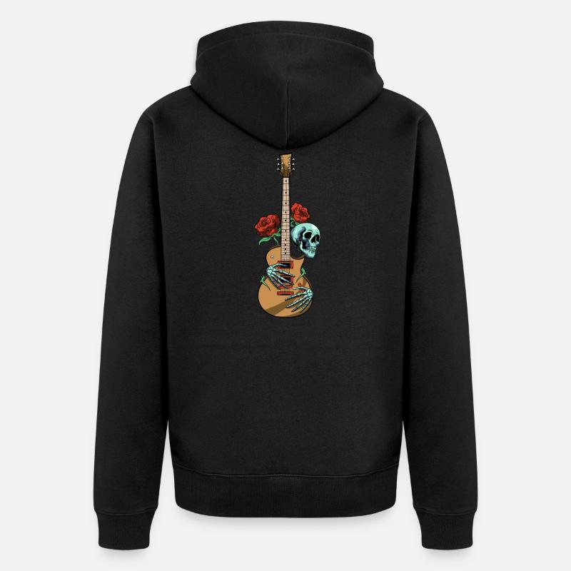 Guitare électrique guitare - Veste à capuche bio Premium Unisexe - noir