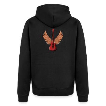 Guitare électrique guitare - Veste à capuche bio Premium Unisexe - noir - Dos - Nico (187cm)