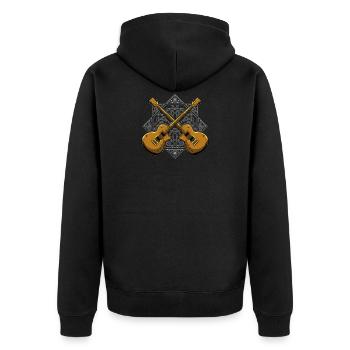 Guitare électrique guitare - Veste à capuche bio Premium Unisexe - noir - Dos - Nico (187cm)