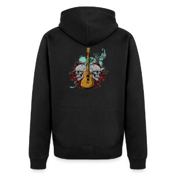 Guitare électrique guitare - Veste à capuche bio Premium Unisexe - noir - Dos - Nico (187cm)
