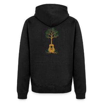 Guitare occidentale Guitare guitare guitare acoustique - Veste à capuche bio Premium Unisexe - noir - Dos - Nico (187cm)