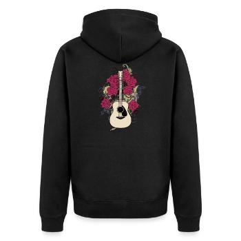 Guitare occidentale Guitare guitare guitare acoustique - Veste à capuche bio Premium Unisexe - noir - Dos - Nico (187cm)