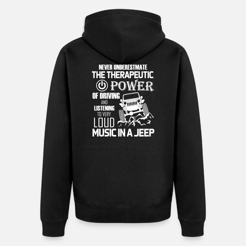Conducteur de Jeeps - Veste à capuche bio Premium Unisexe - noir