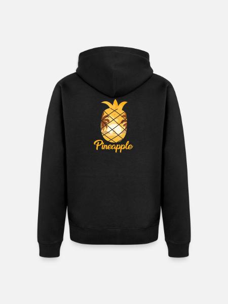 Ananas - Veste à capuche bio Premium Unisexe - noir