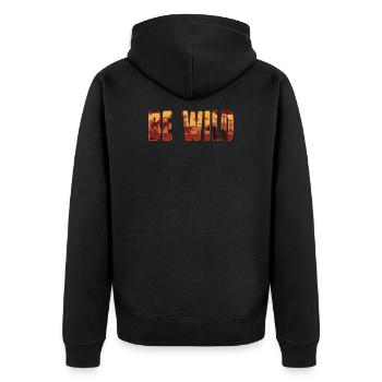 Camping Camping Campsite Camping - Unisex Premium Organic Zip Hoodie - black - Back - Nico (187cm)