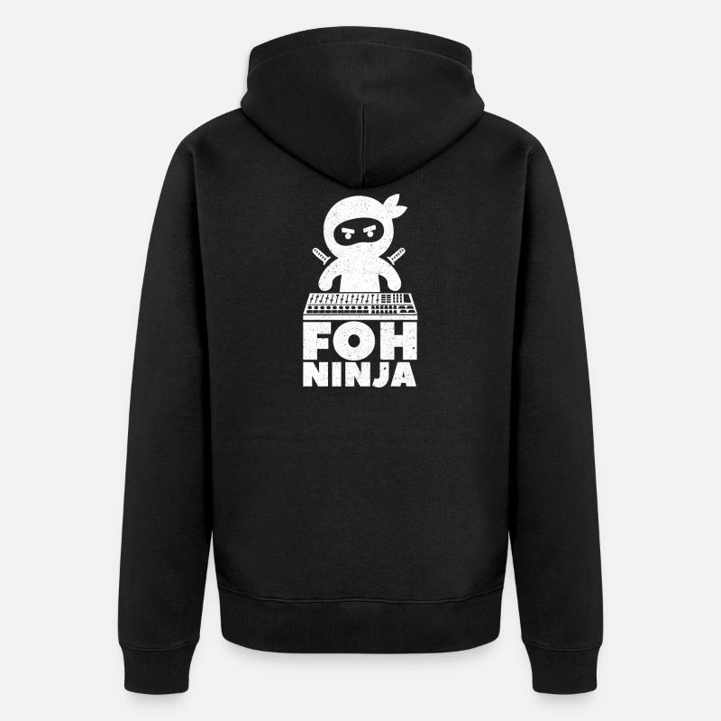 Tontechniker Sound Audio Engineer - Unisex Premium Bio Zip Hoodie - Schwarz