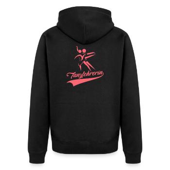 Tanzen Tänzer Tanz - Unisex Premium Bio Zip Hoodie - Schwarz - Hinten - Nico (187cm)