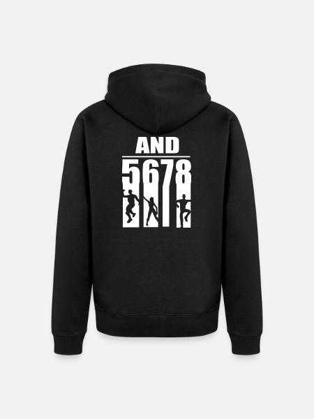 Dancing Dancer Dance - Unisex Premium Organic Zip Hoodie - black