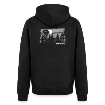 Steinwald Coup de pinceau Haut Palatinat - Veste à capuche bio Premium Unisexe - noir - Dos - Nico (187cm)