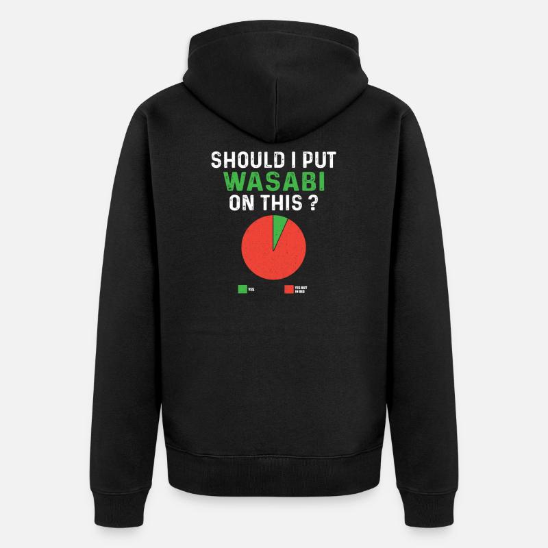Rigolo de Wasabi - Veste à capuche bio Premium Unisexe - noir