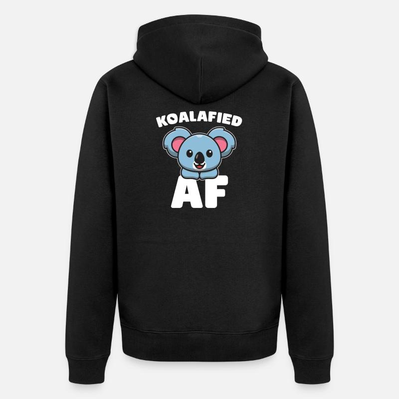 Koala Koalabär - Veste à capuche bio Premium Unisexe - noir