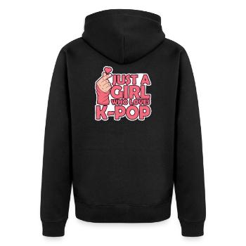 K-Pop Kpop K-Drama Korean Pop Musique - Veste à capuche bio Premium Unisexe - noir - Dos - Nico (187cm)