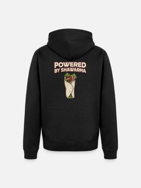 Shawarma - Unisex Premium Organic Zip Hoodie - black