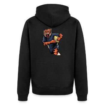 Rugby - Veste à capuche bio Premium Unisexe - noir - Dos - Nico (187cm)