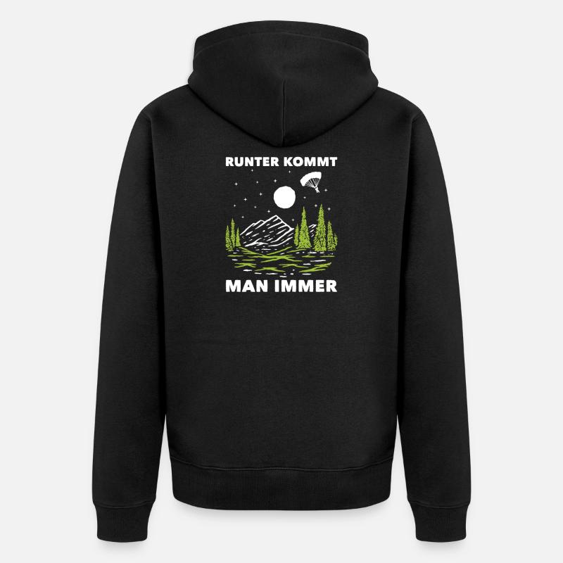 Parapente parapente - Veste à capuche bio Premium Unisexe - noir