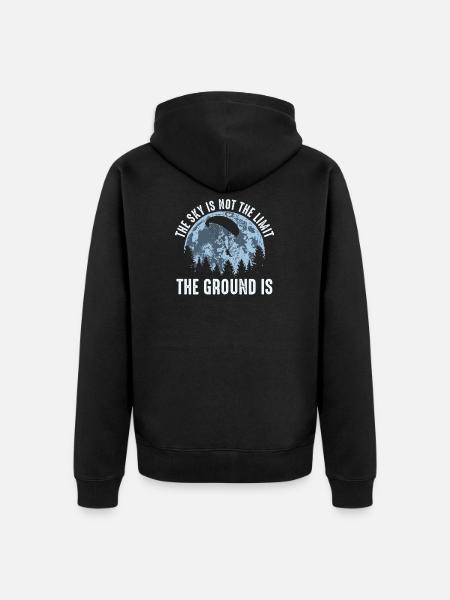 Paragliding Paragliding Paragliding Paragliding - Unisex Premium Organic Zip Hoodie - black