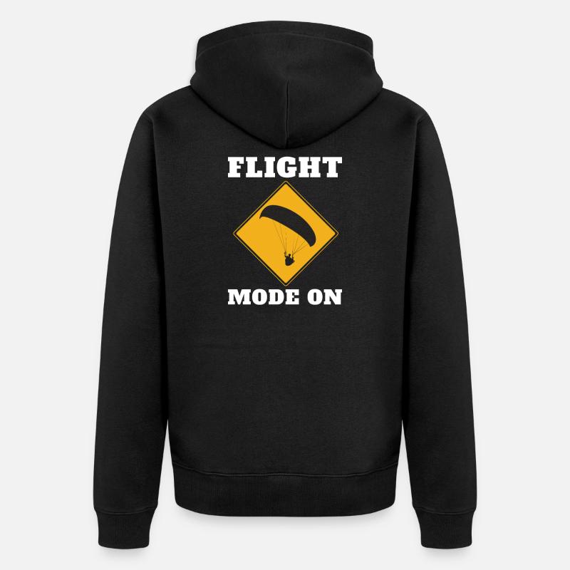 Parapente parapente - Veste à capuche bio Premium Unisexe - noir
