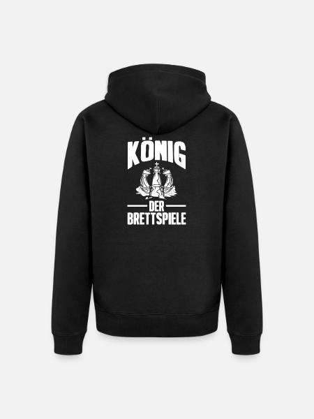 board game - Unisex Premium Organic Zip Hoodie - black