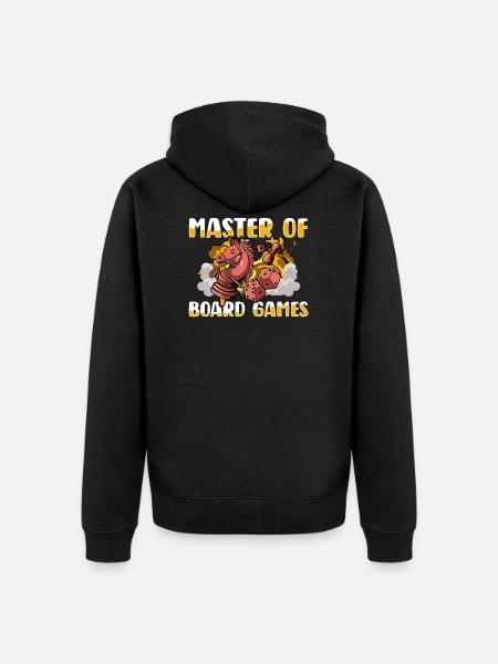 board game - Unisex Premium Organic Zip Hoodie - black