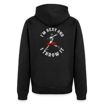 Frisbee Golf - Veste à capuche bio Premium Unisexe - noir - Dos - Nico (187cm)