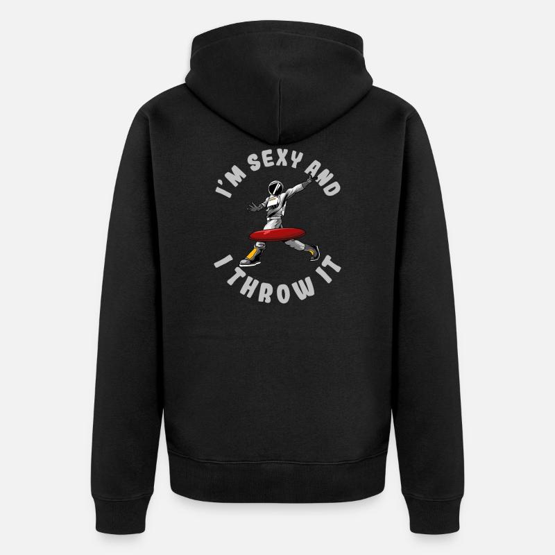 Frisbee Golf - Veste à capuche bio Premium Unisexe - noir