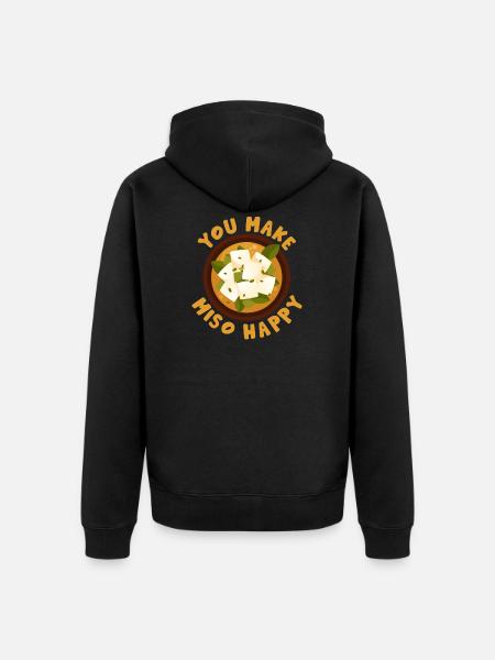 Sushi - Unisex Premium Bio Zip Hoodie - Schwarz